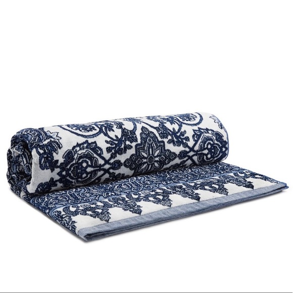 Tory Burch Other - Tory Burch Beach Towel Tuile Blue White NWT New